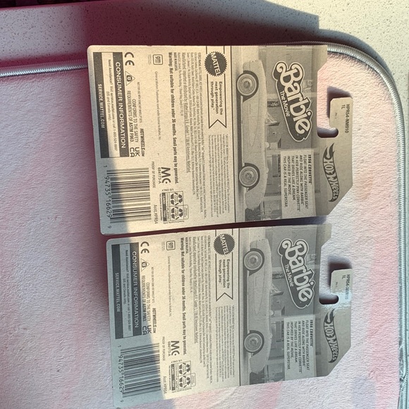 💕 Barbie Movie Corvette Hot Wheels 1956 set of 2 brand new💕 - Picture 2 of 6